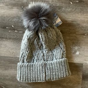 Knit Beanie, Light Grey, OSFA